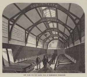 Nova ala para os pobres casuais na Marylebone Workhouse de Frank Watkins